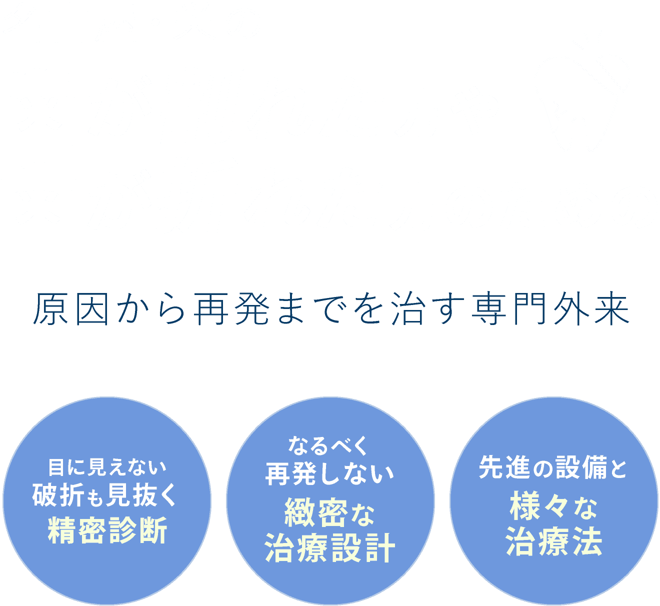 名古屋・栄の　歯が割れた方や歯が折れた方のための　原因から最初までを治す専門外来　＜目に見えない破折も見抜く精密診断＞＜なるべつ再発しない緻密な治療設計＞＜先進の設備と様々な治療法＞